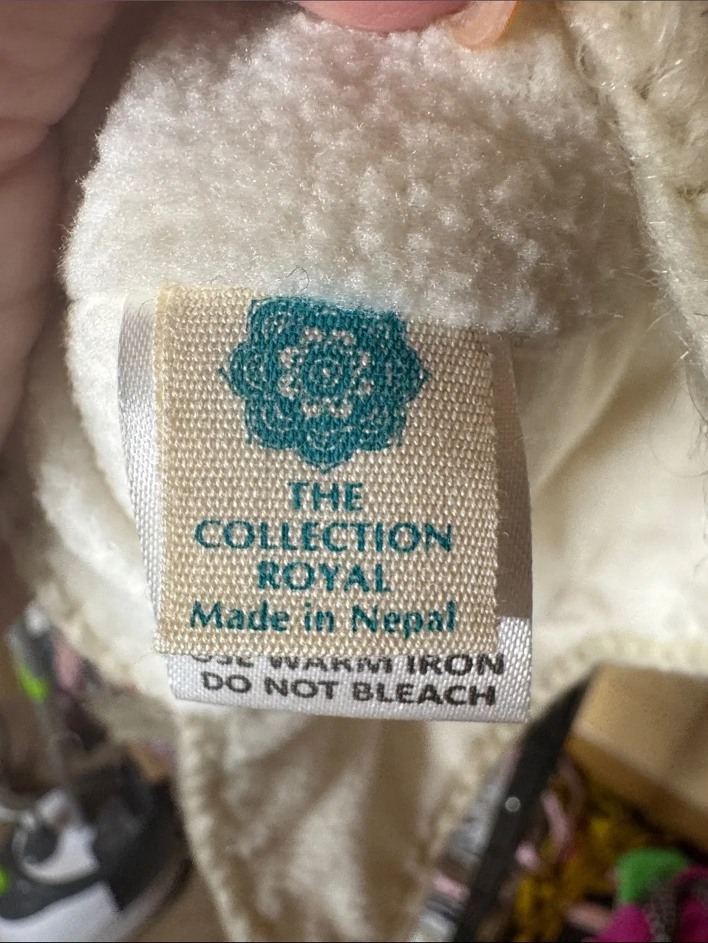NWT The Collection Royal Crochet Llama Earflap Wool Blend Hat